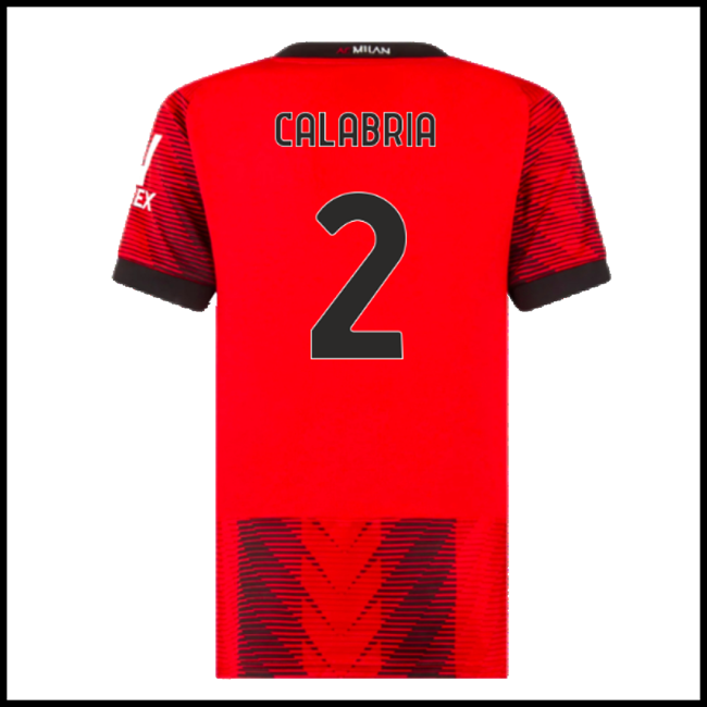 Nogometni Dres AC Milan CALABRIA #2 Domaći Komplet 2023-2024
