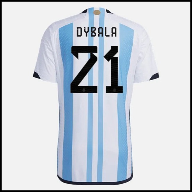 Nogometni Dres Argentina DYBALA #21 Domaći Komplet Svjetsko Prvenstvo 2022