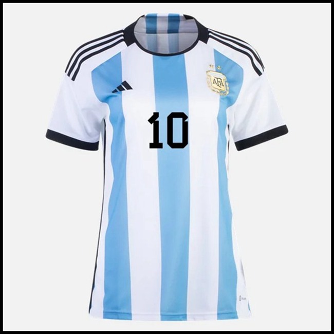 Argentina MESSI #10 Odjeća,internet trgovina Nogometni Dres Argentina Ženska MESSI #10 Domaći Komplet Svjetsko Prvenstvo 2022 fan shop