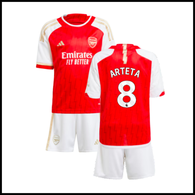 Nogometni Dres Arsenal Dječji ARTETA #8 Domaći Komplet 2023-2024