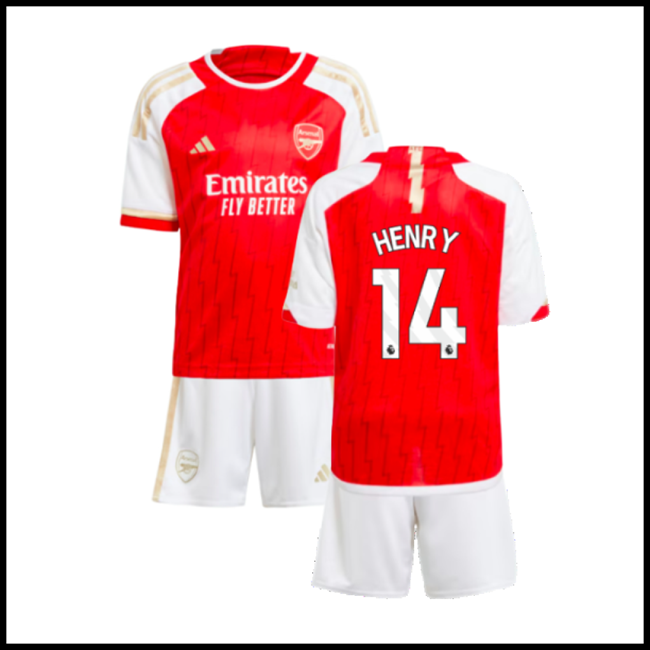 Nogometni Dres Arsenal Dječji HENRY #14 Domaći Komplet 2023-2024