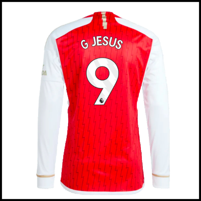 Nogometni Dres Arsenal G JESUS #9 Dugim Rukavima Domaći Komplet 2023-2024