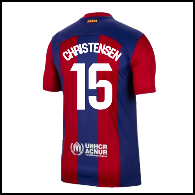 Nogometni Dres FC Barcelona CHRISTENSEN #15 Domaći Komplet 2023-2024