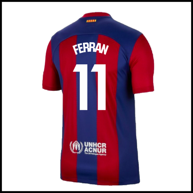 Nogometni Dres FC Barcelona FERRAN #11 Domaći Komplet 2023-2024