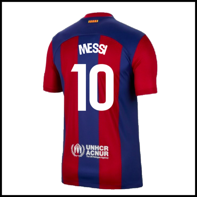 Nogometni Dres FC Barcelona MESSI #10 Domaći Komplet 2023-2024