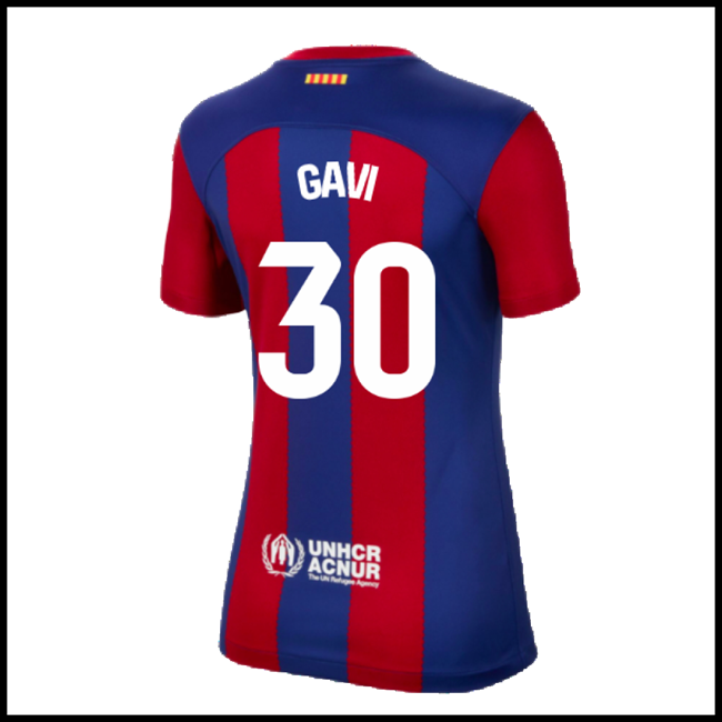 Nogometni Dres FC Barcelona Ženska GAVI #30 Domaći Komplet 2023-2024