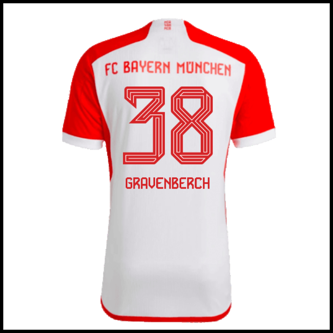 Nogometni Dres FC Bayern München GRAVENBERCH #38 Domaći Komplet 2023-2024