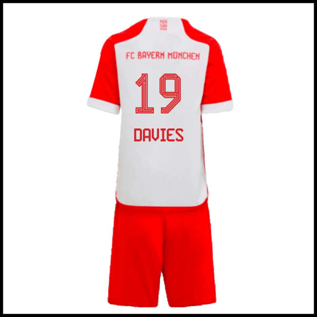 Nogometni Dres FC Bayern München Dječji DAVIES #19 Domaći Komplet 2023-2024