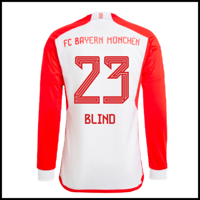 Nogometni Dres FC Bayern München BLIND #23 Dugim Rukavima Domaći Komplet 2023-2024