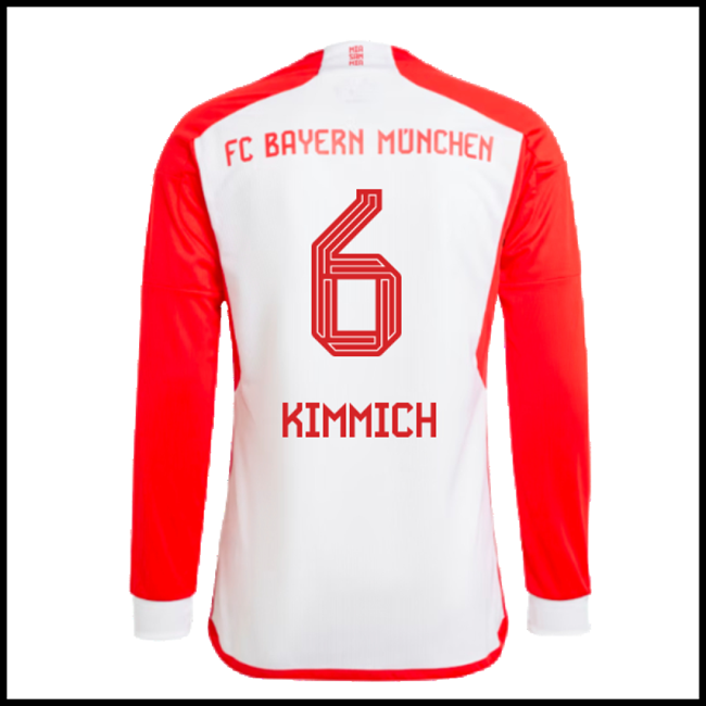 Nogometni Dres FC Bayern München KIMMICH #6 Dugim Rukavima Domaći Komplet 2023-2024