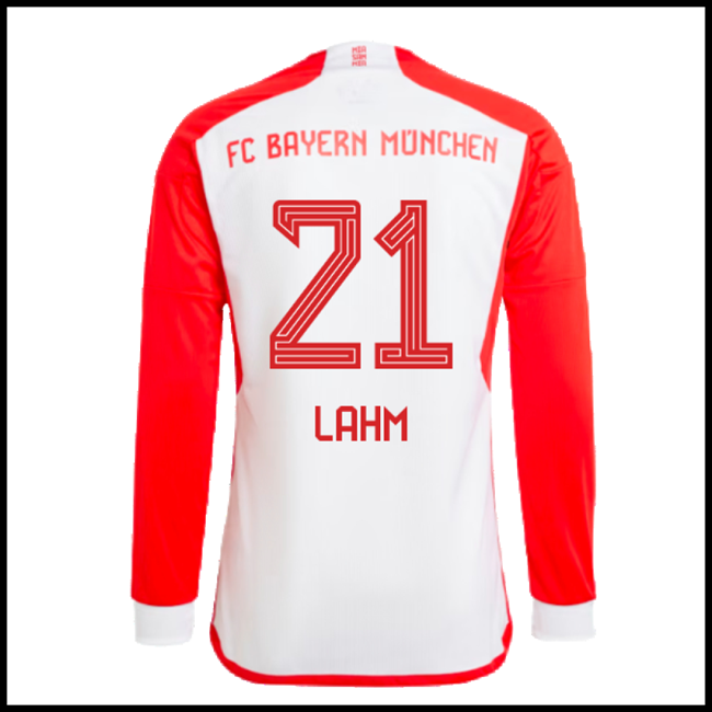 Nogometni Dres FC Bayern München LAHM #21 Dugim Rukavima Domaći Komplet 2023-2024