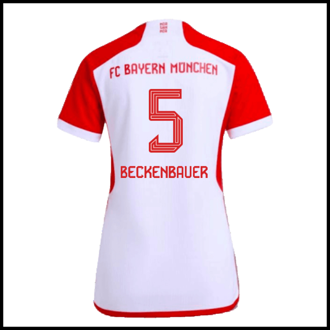 Nogometni Dres FC Bayern München Ženska BECKENBAUER #5 Domaći Komplet 2023-2024