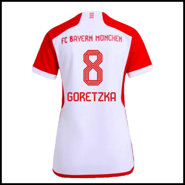 Nogometni Dres FC Bayern München Ženska GORETZKA #8 Domaći Komplet 2023-2024