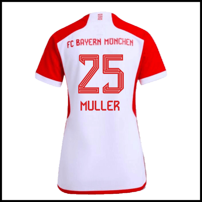 Nogometni Dres FC Bayern München Ženska MULLER #25 Domaći Komplet 2023-2024