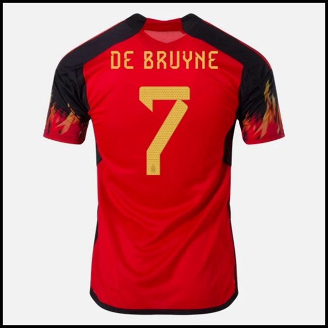 Nogometni Dres Belgija DE BRUYNE #7 Domaći Komplet Svjetsko Prvenstvo 2022