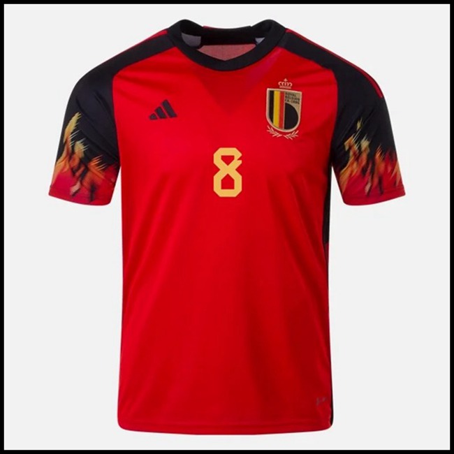 Belgija TIELEMANS #8 Dres,prodaja Nogometni Dres Belgija TIELEMANS #8 Domaći Komplet Svjetsko Prvenstvo 2022 webshop hr