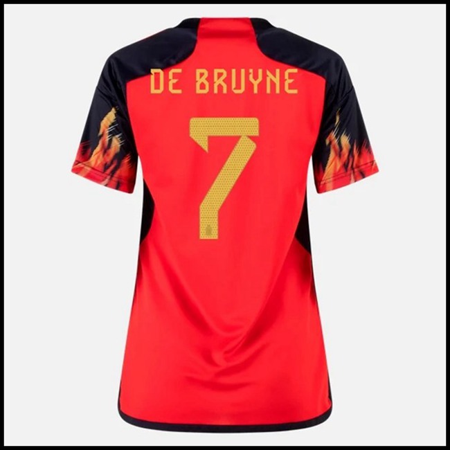 Nogometni Dres Belgija Ženska DE BRUYNE #7 Domaći Komplet Svjetsko Prvenstvo 2022