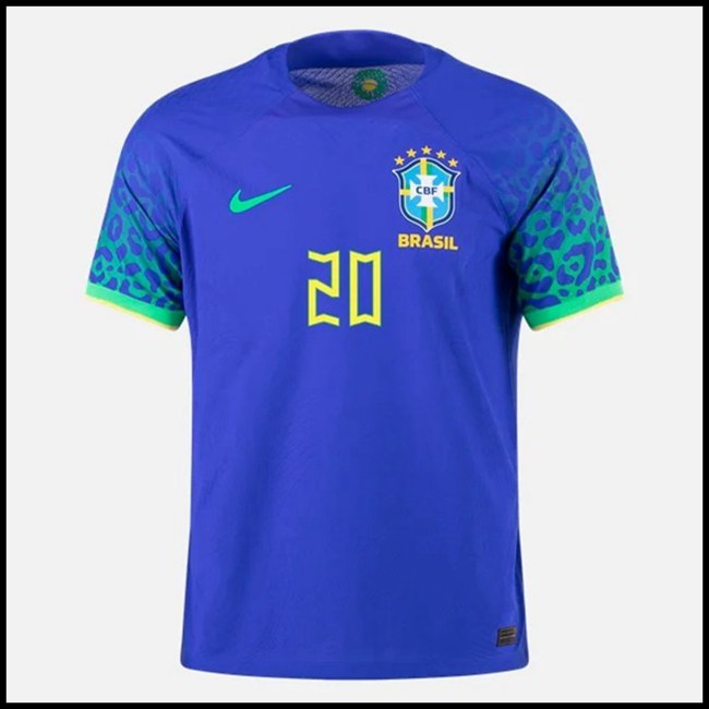 Brazil VINI JR #20 Odjeća,kupovina Nogometni Dres Brazil VINI JR #20 Gostujući Komplet Svjetsko Prvenstvo 2022 web shop hrvatska