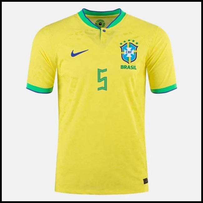 Brazil CASEMIRO #5 Dresovi,internet Nogometni Dres Brazil CASEMIRO #5 Domaći Komplet Svjetsko Prvenstvo 2022 klubova