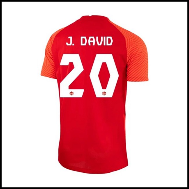 Nogometni Dres Kanada J DAVID #20 Domaći Komplet Svjetsko Prvenstvo 2022