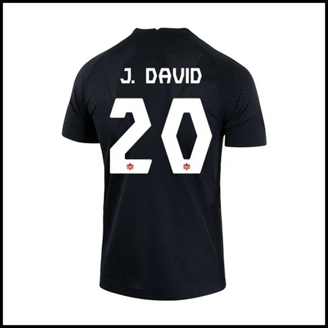 Nogometni Dres Kanada J DAVID #20 Rezervni Komplet Svjetsko Prvenstvo 2022