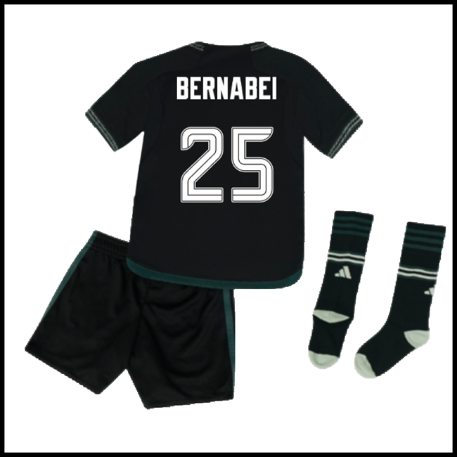 Nogometni Dres Celtic Dječji BERNABEI #25 Gostujući Komplet 2023-2024