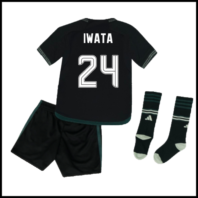 Nogometni Dres Celtic Dječji IWATA #24 Gostujući Komplet 2023-2024