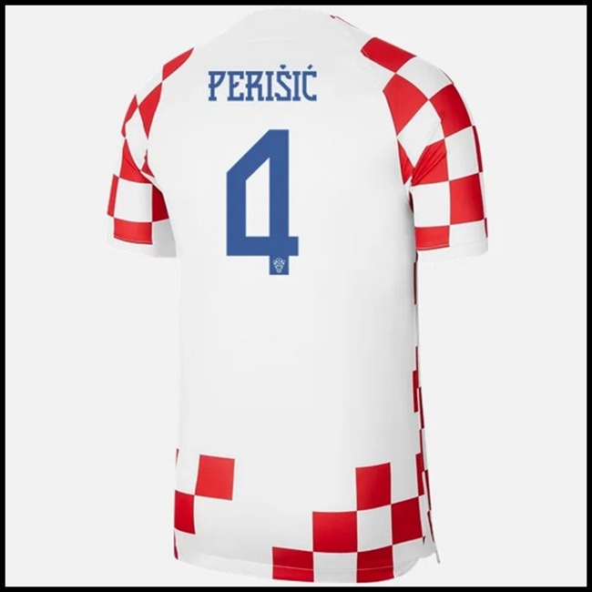 Nogometni Dres Hrvatska PERISIC #4 Domaći Komplet Svjetsko Prvenstvo 2022