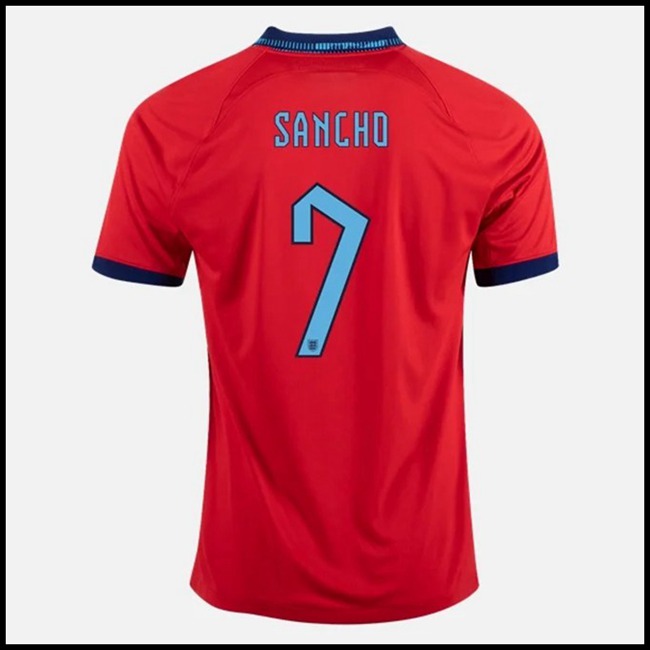 Nogometni Dres Engleska SANCHO #7 Gostujući Komplet Svjetsko Prvenstvo 2022