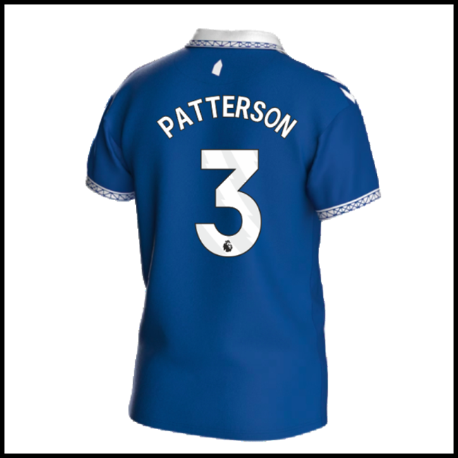 Nogometni Dres Everton PATTERSON #3 Domaći Komplet 2023-2024