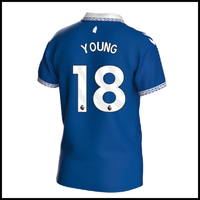 Nogometni Dres Everton YOUNG #18 Domaći Komplet 2023-2024