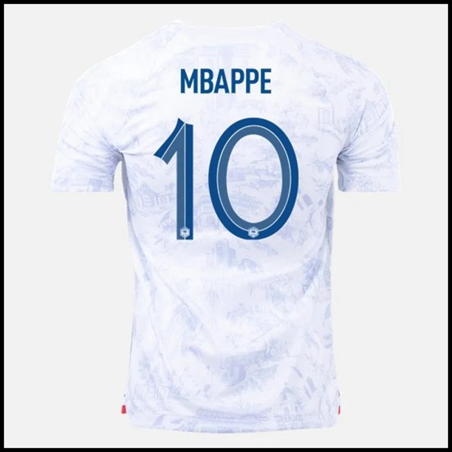 Nogometni Dres Francuska MBAPPE #10 Gostujući Komplet Svjetsko Prvenstvo 2022