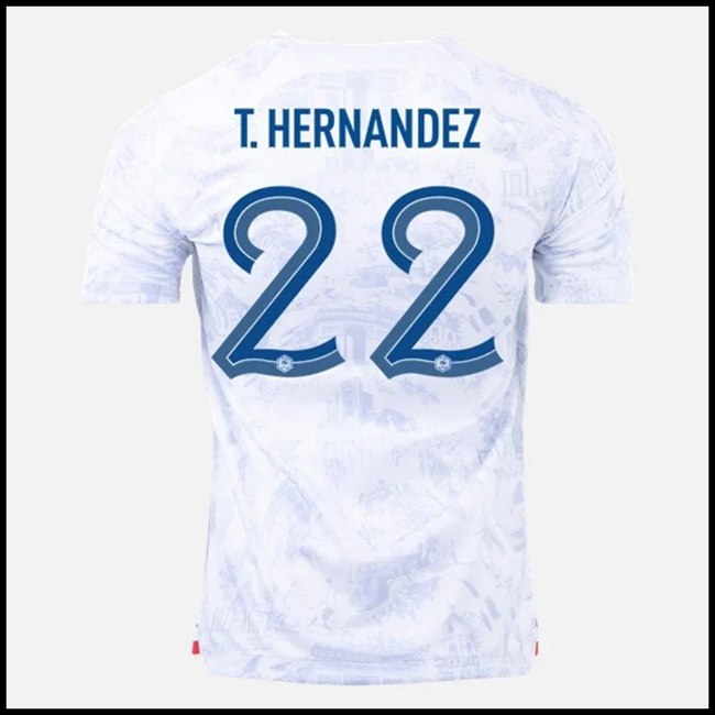 Nogometni Dres Francuska T HERNANDEZ #22 Gostujući Komplet Svjetsko Prvenstvo 2022