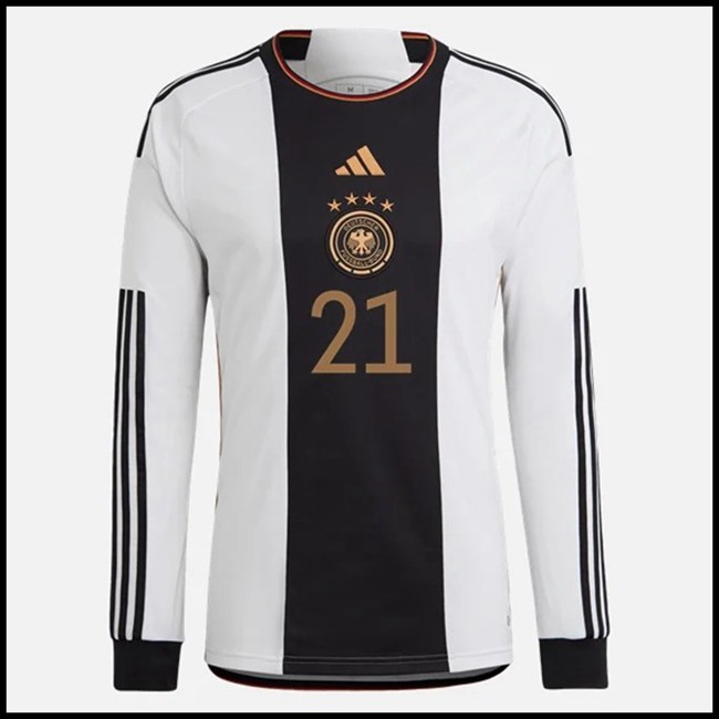 Njemačka GUNDOGAN #21 Trenirke,ponuda Nogometni Dres Njemačka GUNDOGAN #21 Dugim Rukavima Domaći Komplet Svjetsko Prvenstvo 2022 online shop