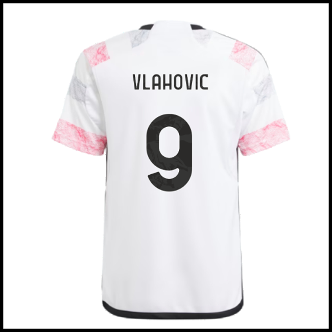 Nogometni Dres Juventus VLAHOVIC #9 Gostujući Komplet 2023-2024