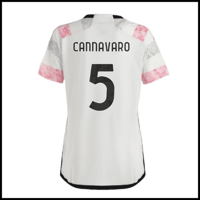 Nogometni Dres Juventus Ženska CANNAVARO #5 Gostujući Komplet 2023-2024