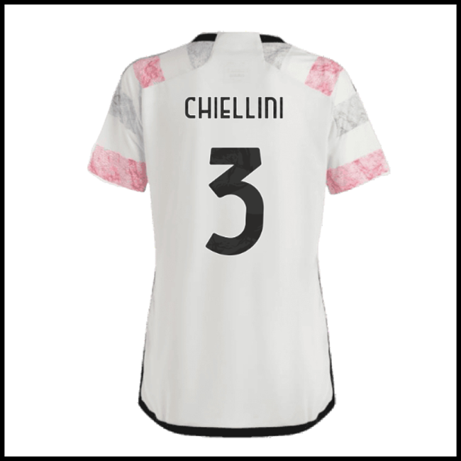 Nogometni Dres Juventus Ženska CHIELLINI #3 Gostujući Komplet 2023-2024