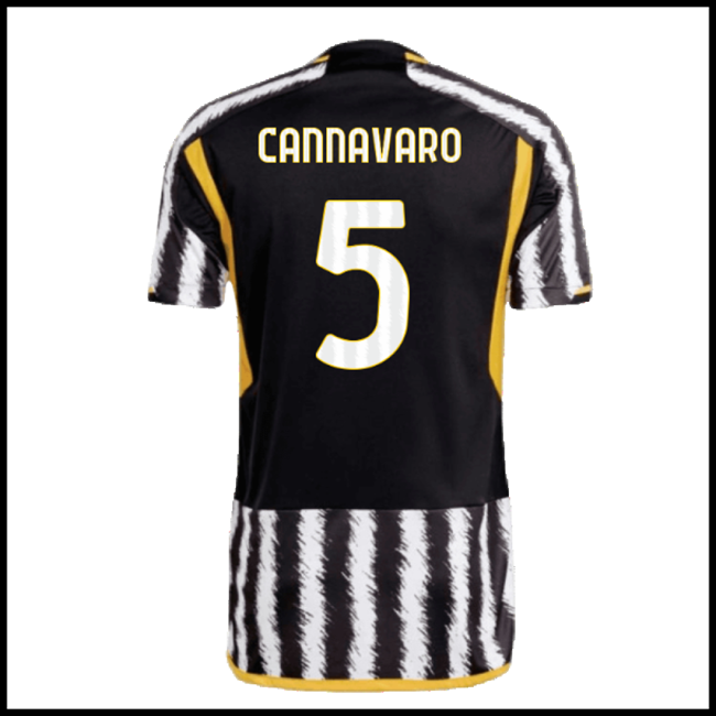 Nogometni Dres Juventus CANNAVARO #5 Domaći Komplet 2023-2024