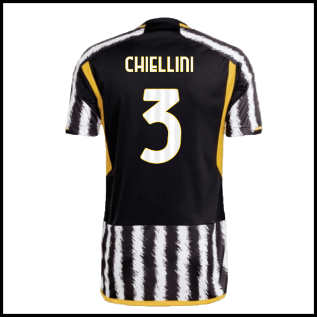 Nogometni Dres Juventus CHIELLINI #3 Domaći Komplet 2023-2024