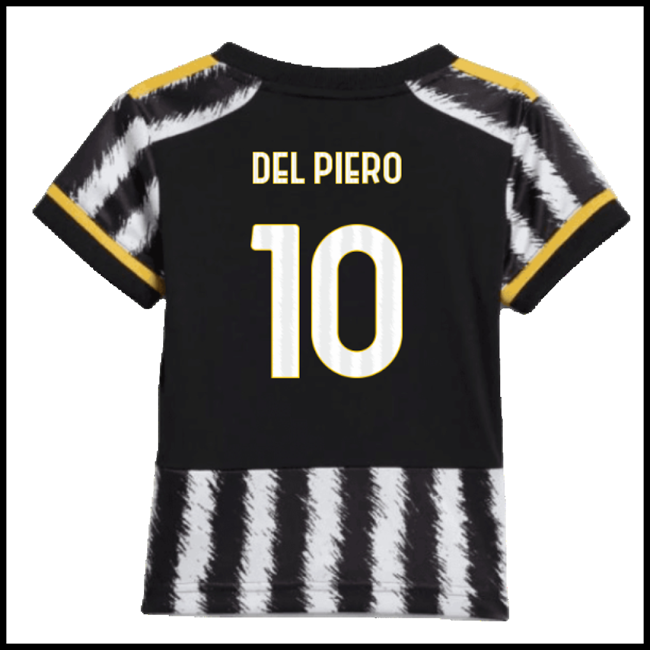 Nogometni Dres Juventus Dječji DEL PIERO #10 Domaći Komplet 2023-2024