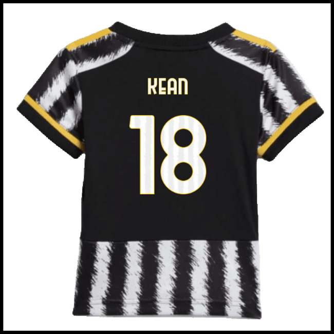 Nogometni Dres Juventus Dječji KEAN #18 Domaći Komplet 2023-2024