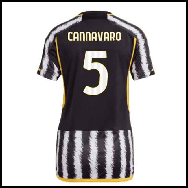 Nogometni Dres Juventus Ženska CANNAVARO #5 Domaći Komplet 2023-2024