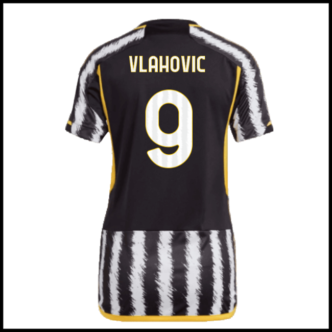 Nogometni Dres Juventus Ženska VLAHOVIC #9 Domaći Komplet 2023-2024
