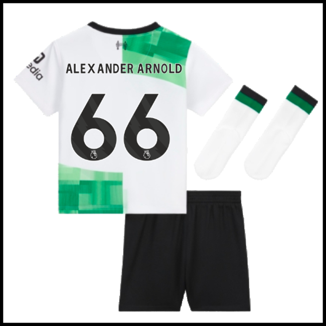 Nogometni Dres Liverpool Dječji ALEXANDER ARNOLD #66 Gostujući Komplet 2023-2024