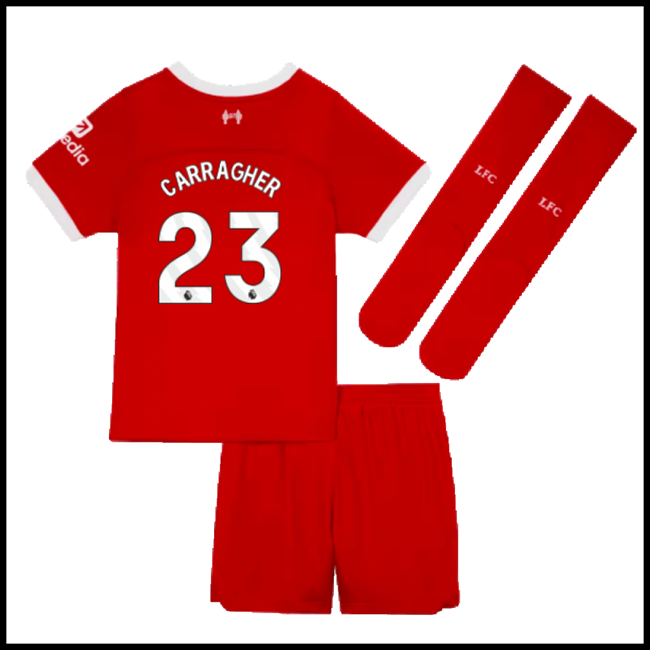 Nogometni Dres Liverpool Dječji CARRAGHER #23 Domaći Komplet 2023-2024