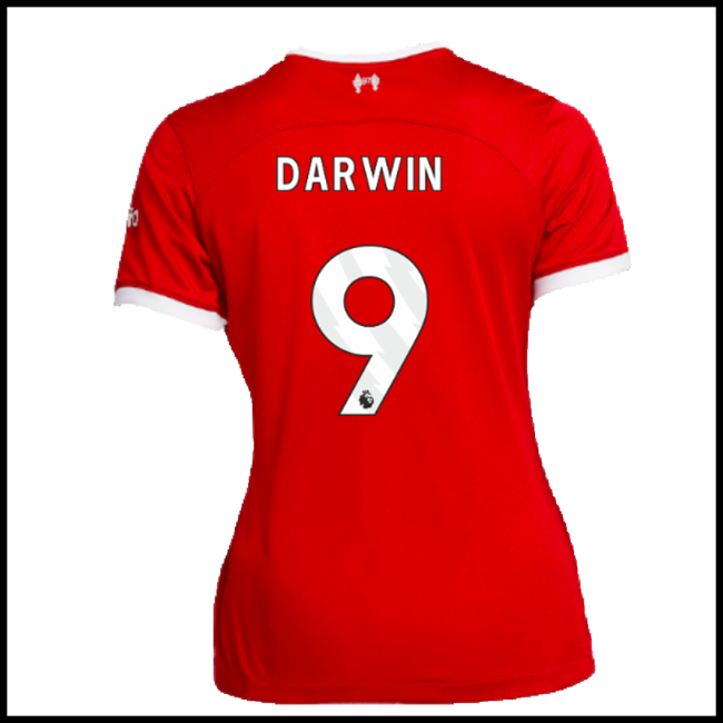 Nogometni Dres Liverpool Ženska DARWIN #9 Domaći Komplet 2023-2024