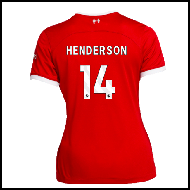Nogometni Dres Liverpool Ženska HENDERSON #14 Domaći Komplet 2023-2024