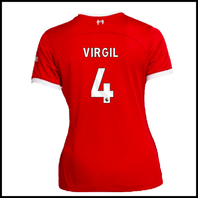 Nogometni Dres Liverpool Ženska VIRGIL #4 Domaći Komplet 2023-2024