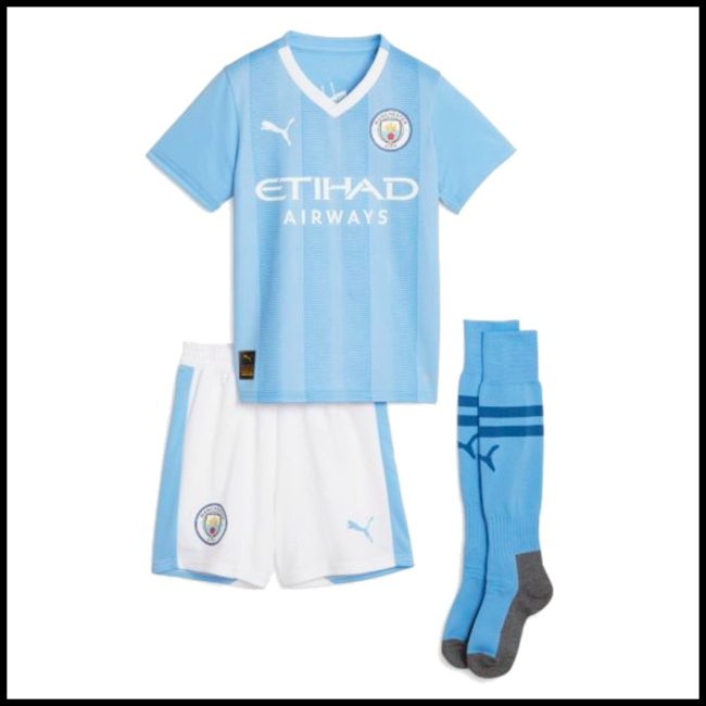 Manchester City DE BRUYNE #17 Odjeća,kupovina Nogometni Dres Manchester City Dječji DE BRUYNE #17 Domaći Komplet 2023-2024 klubova