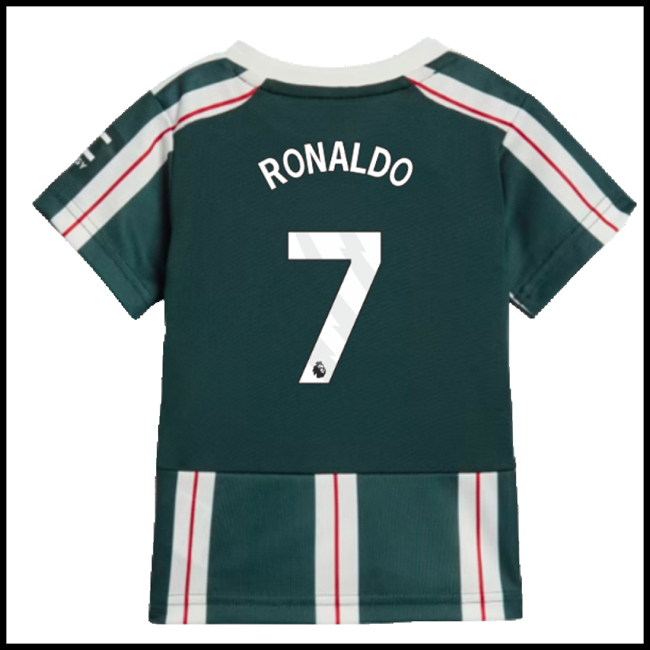 Nogometni Dres Manchester United Dječji RONALDO #7 Gostujući Komplet 2023-2024